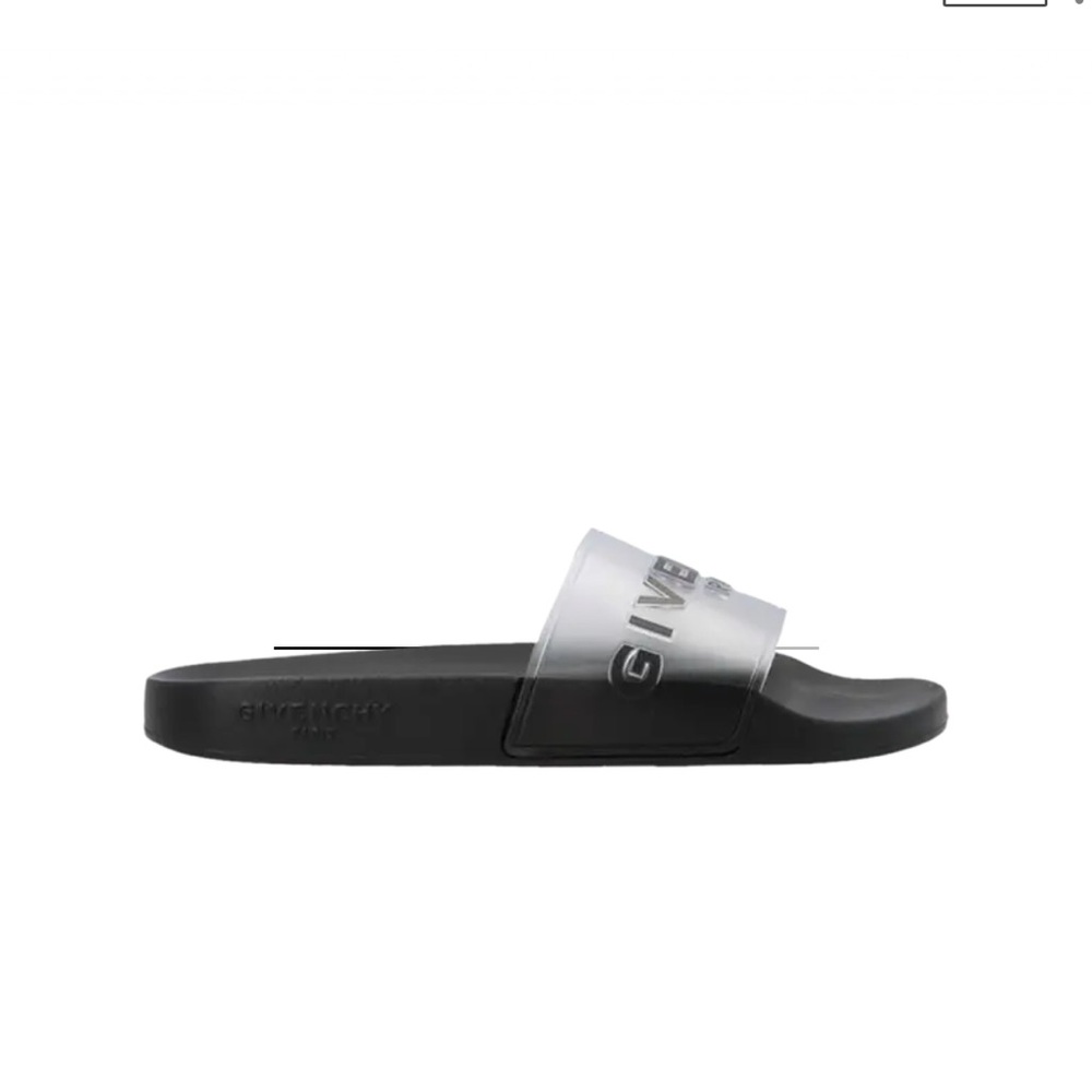 Givenchy Black Logo Slide Sandals